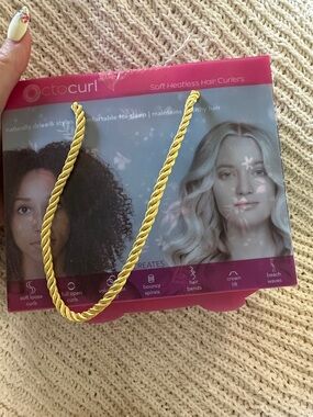Soft Heatless Hair Curlers — Pink